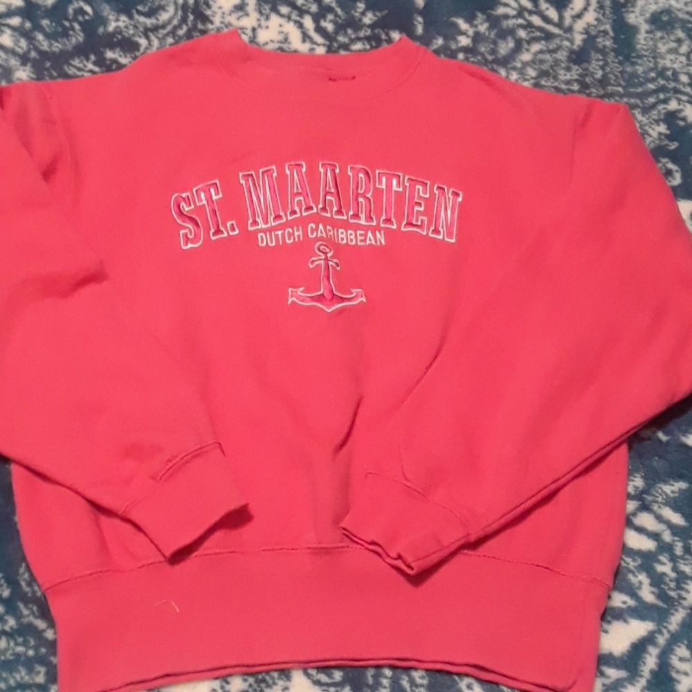 Pink St. Maarten sweatshirt Size Small